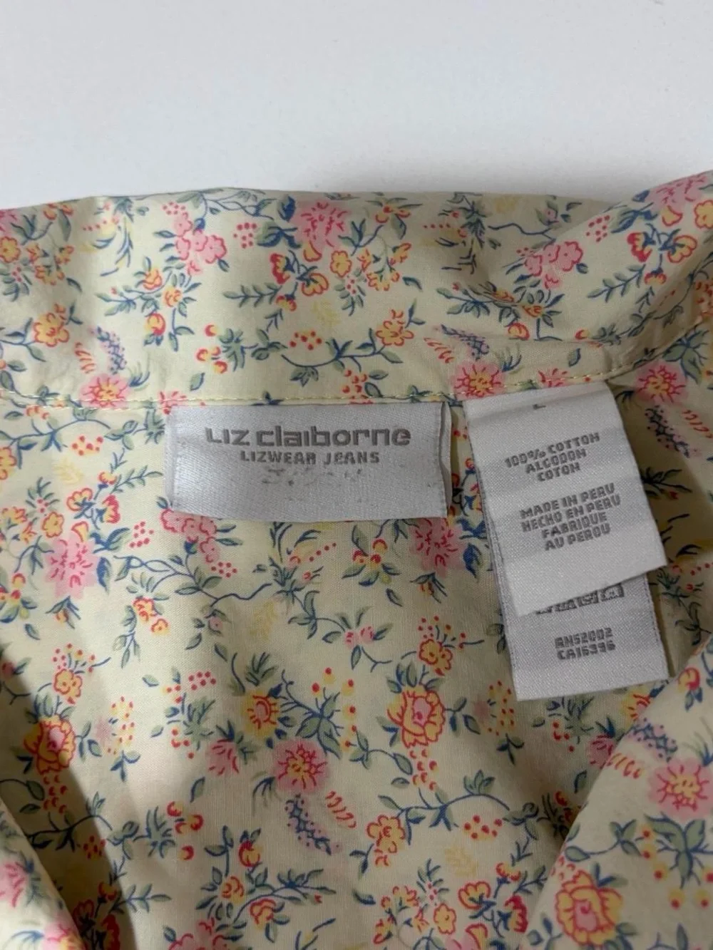 Women's Pastel Floral Button-Front Shirt